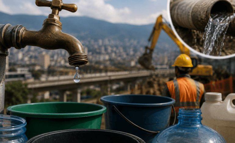 Cortes de agua en Medellín: estos barrios estarán sin servicio por obras del Metro de la 80