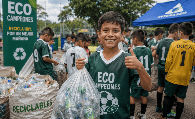 Reciclar para jugar: más de 1.700 niños en Antioquia obtuvieron uniformes gracias al cuidado del medio ambiente