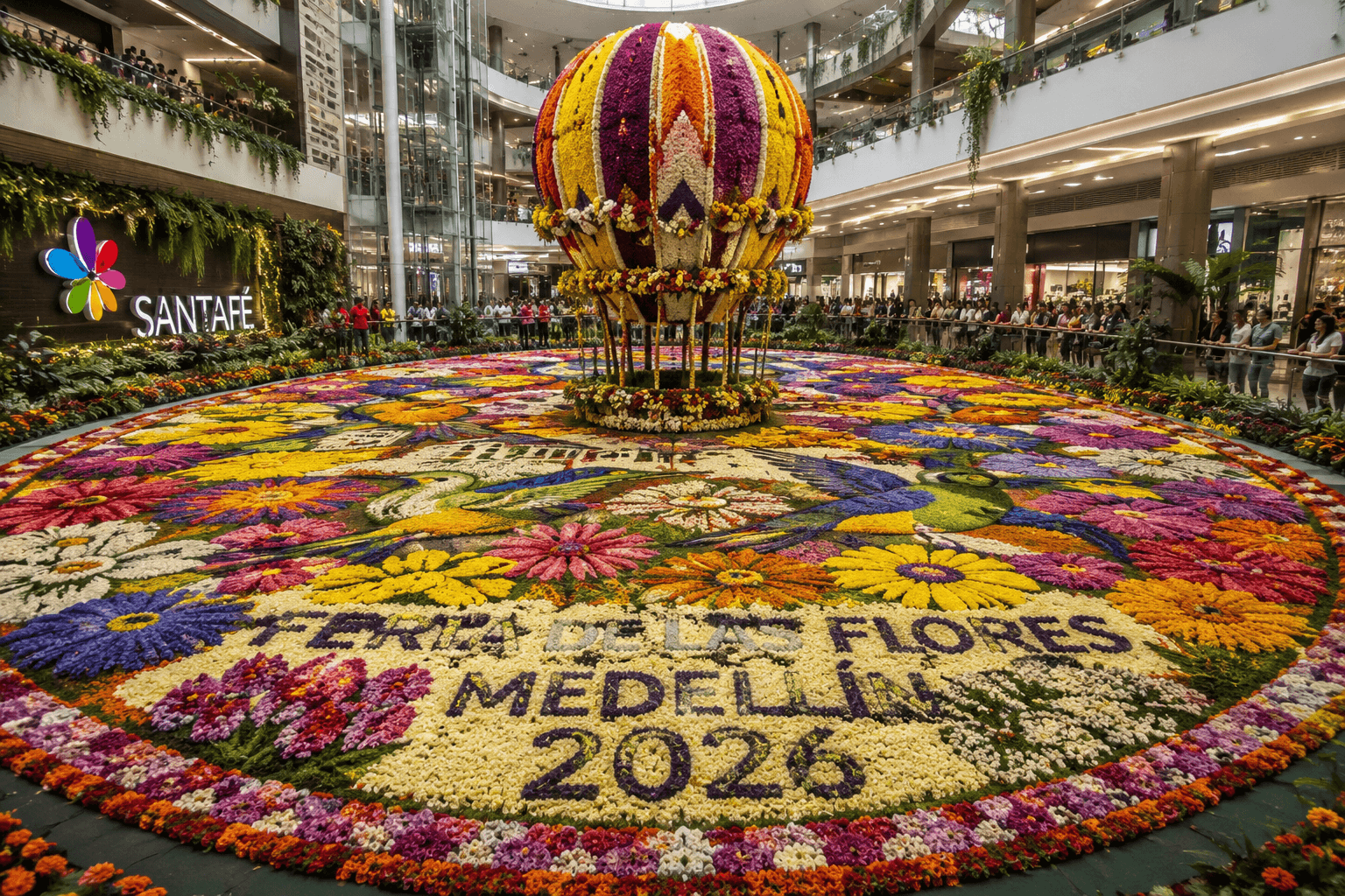 Tapete de Flores 2026 en Medellín: cómo visitar la obra floral más grande de Colombia