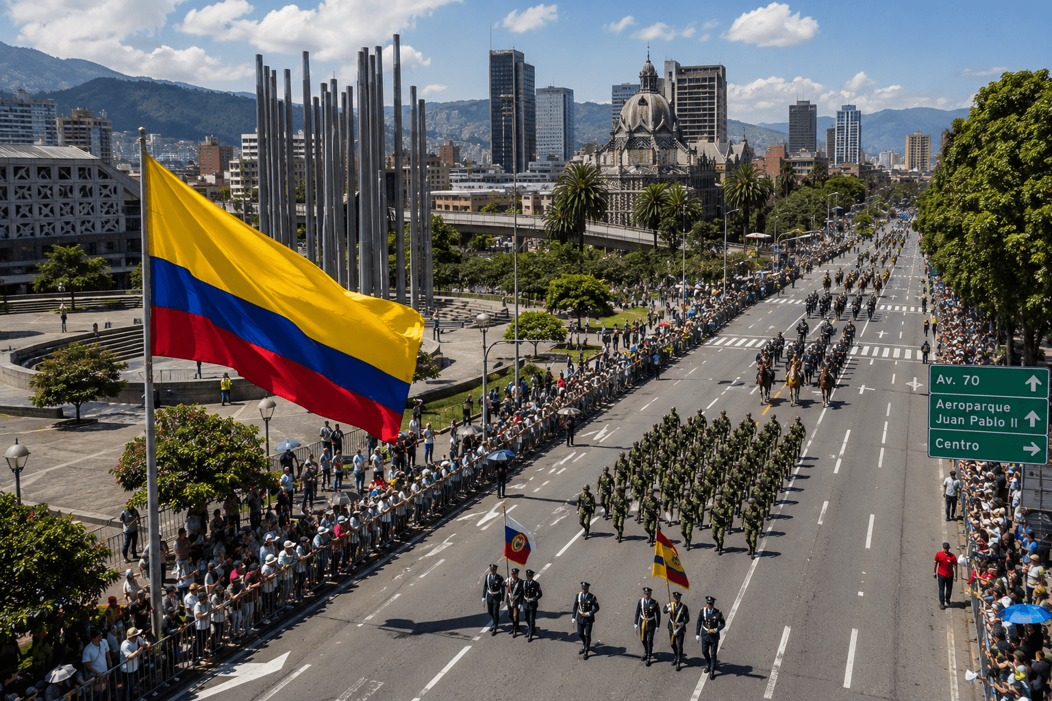 Medellín celebrará el Día de la Independencia con uno de los desfiles militares más grandes del país