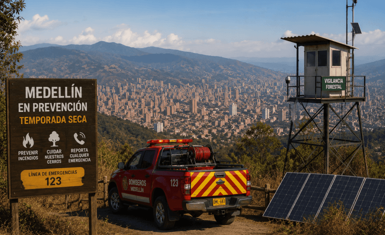 Medellín activa plan especial para proteger la ciudad durante la temporada seca