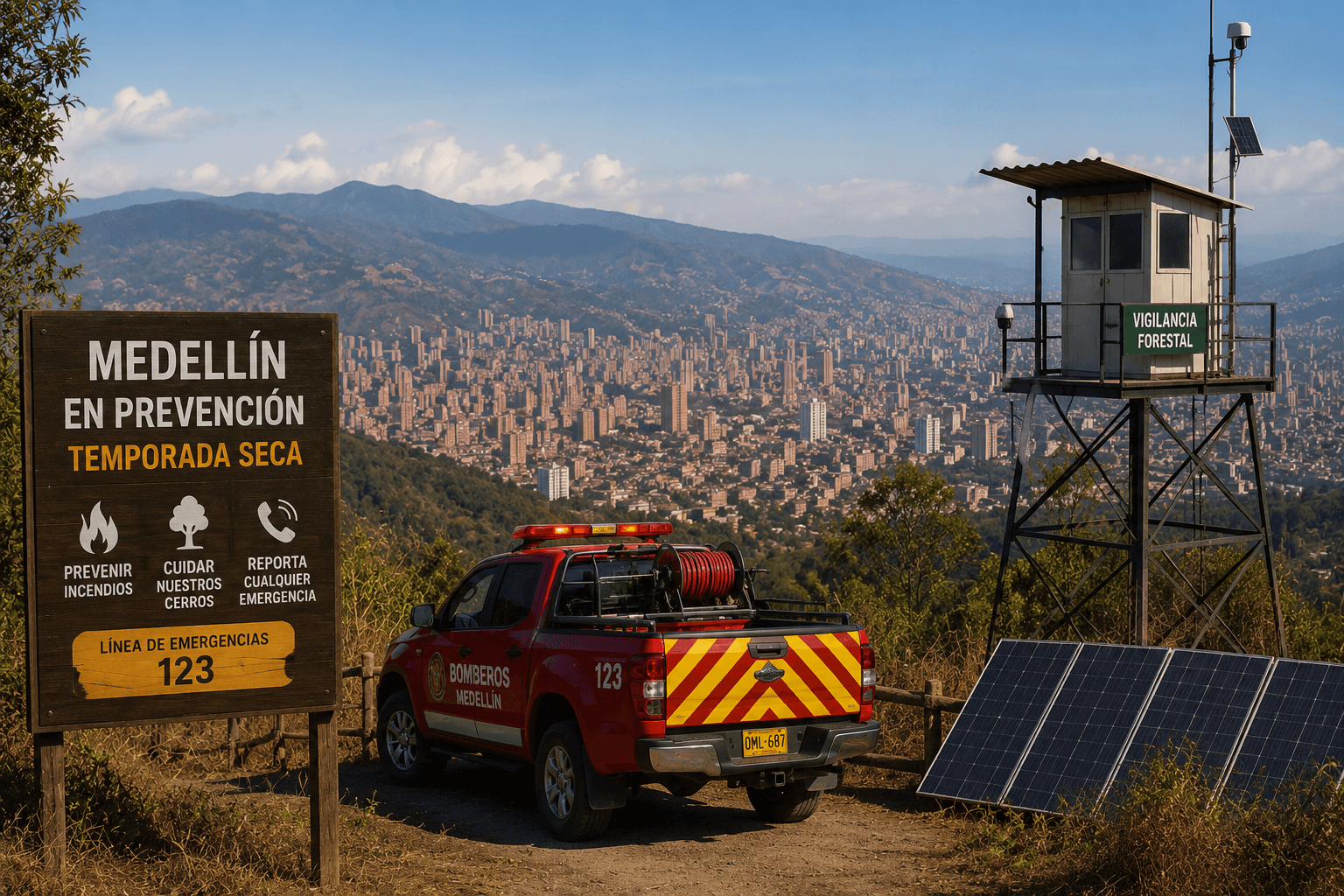 Medellín activa plan especial para proteger la ciudad durante la temporada seca
