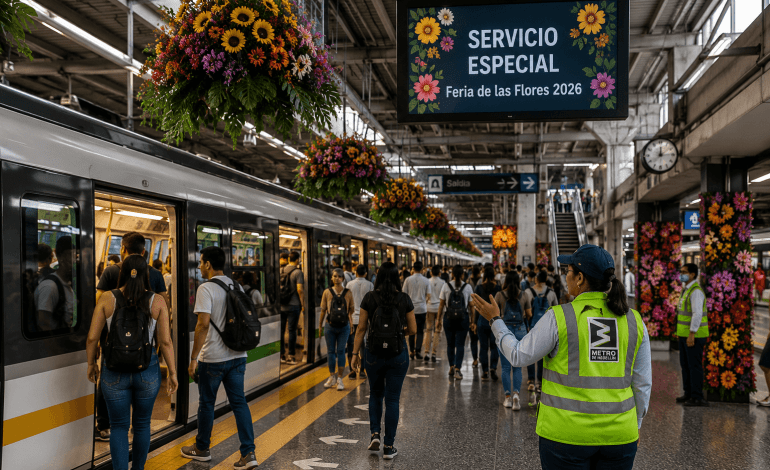 Conozca todos los cambios del Metro de Medellín durante la Feria de las Flores 2026