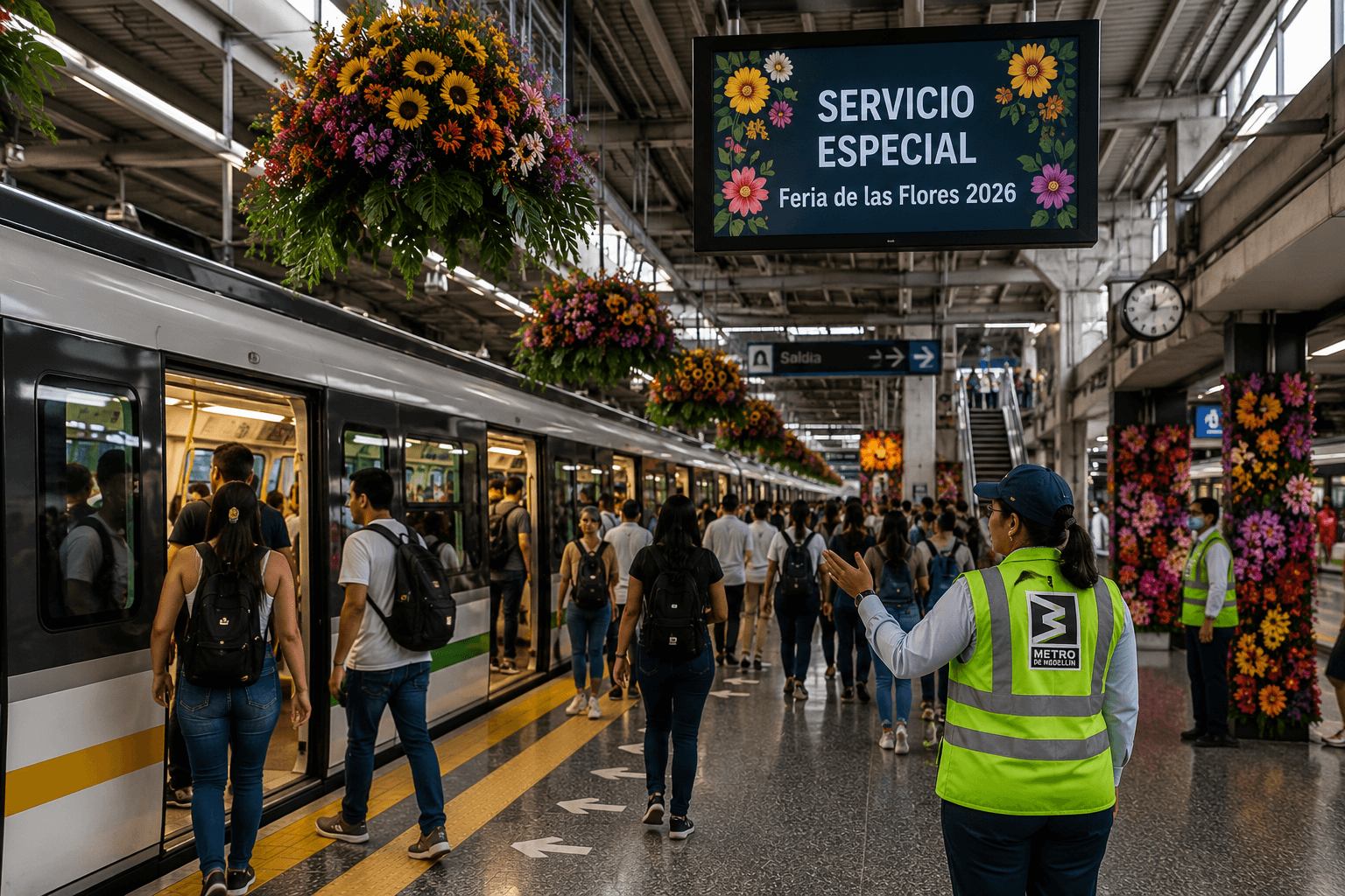 Conozca todos los cambios del Metro de Medellín durante la Feria de las Flores 2026