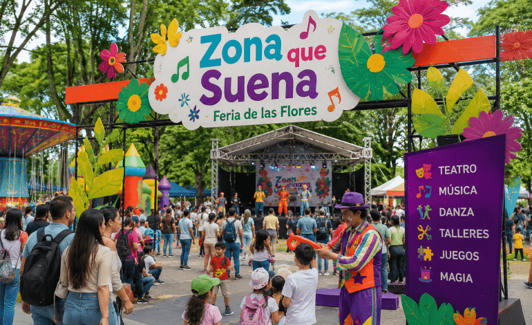 Zona que Suena llega a la Feria de las Flores con 40 actividades y acceso gratuito para miles de niños