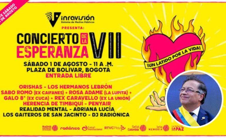 Concierto de la Esperanza de Gustavo Petro genera polémica por sus millonarios costos