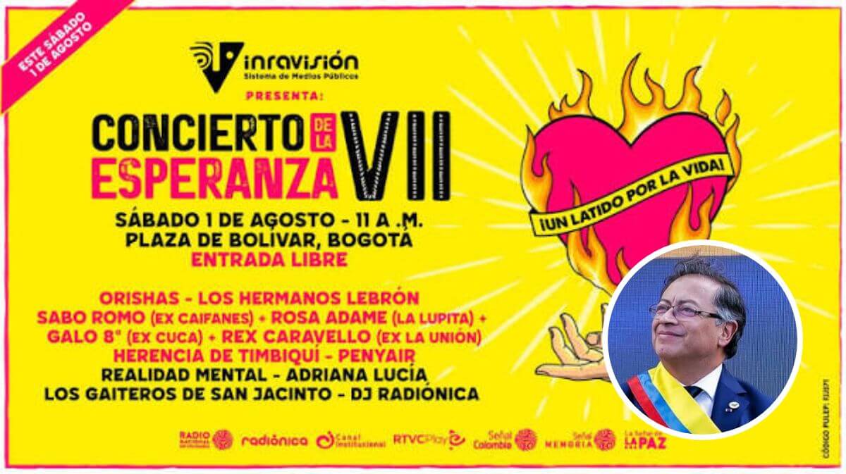 Concierto de la Esperanza de Gustavo Petro genera polémica por sus millonarios costos