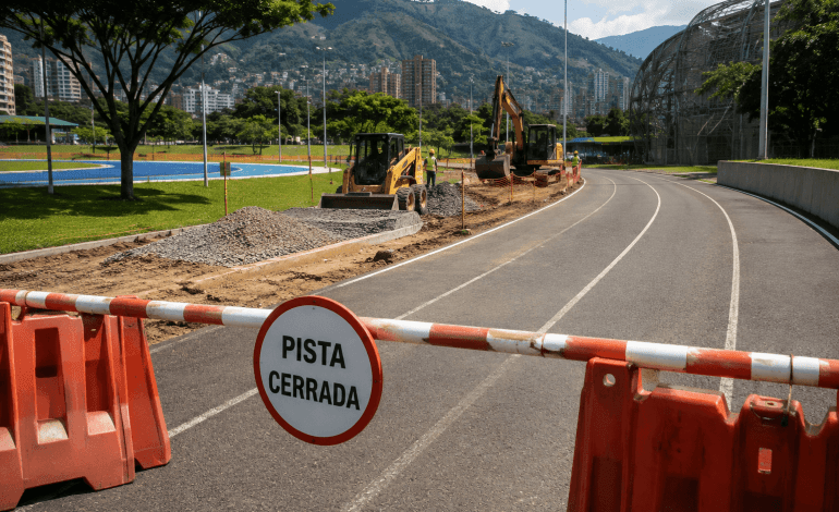 Juan Pablo II en Medellín cerrada por obras de renovación