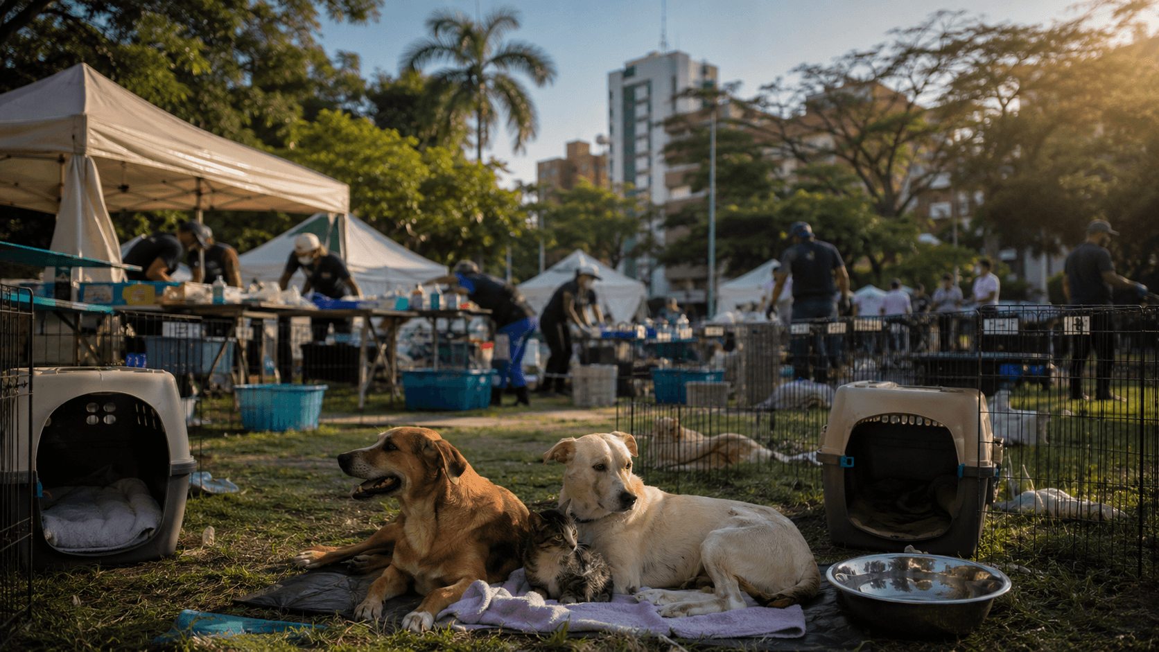 Cinco perros y cuatro gatos sobreviven al terremoto gracias al rescate del Área Metropolitana