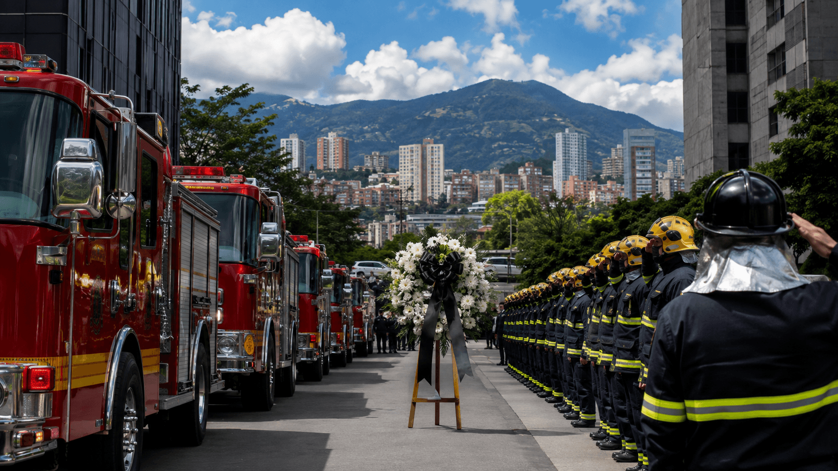 Medellín honra a sus bomberos en el aniversario 109 de la institución